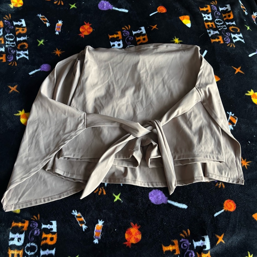 Brown Body Suit Skort Dress - Picture 2 of 3